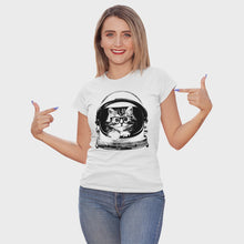 Load and play video in Gallery viewer, Women&#39;s Space Kitten Solar Tee
