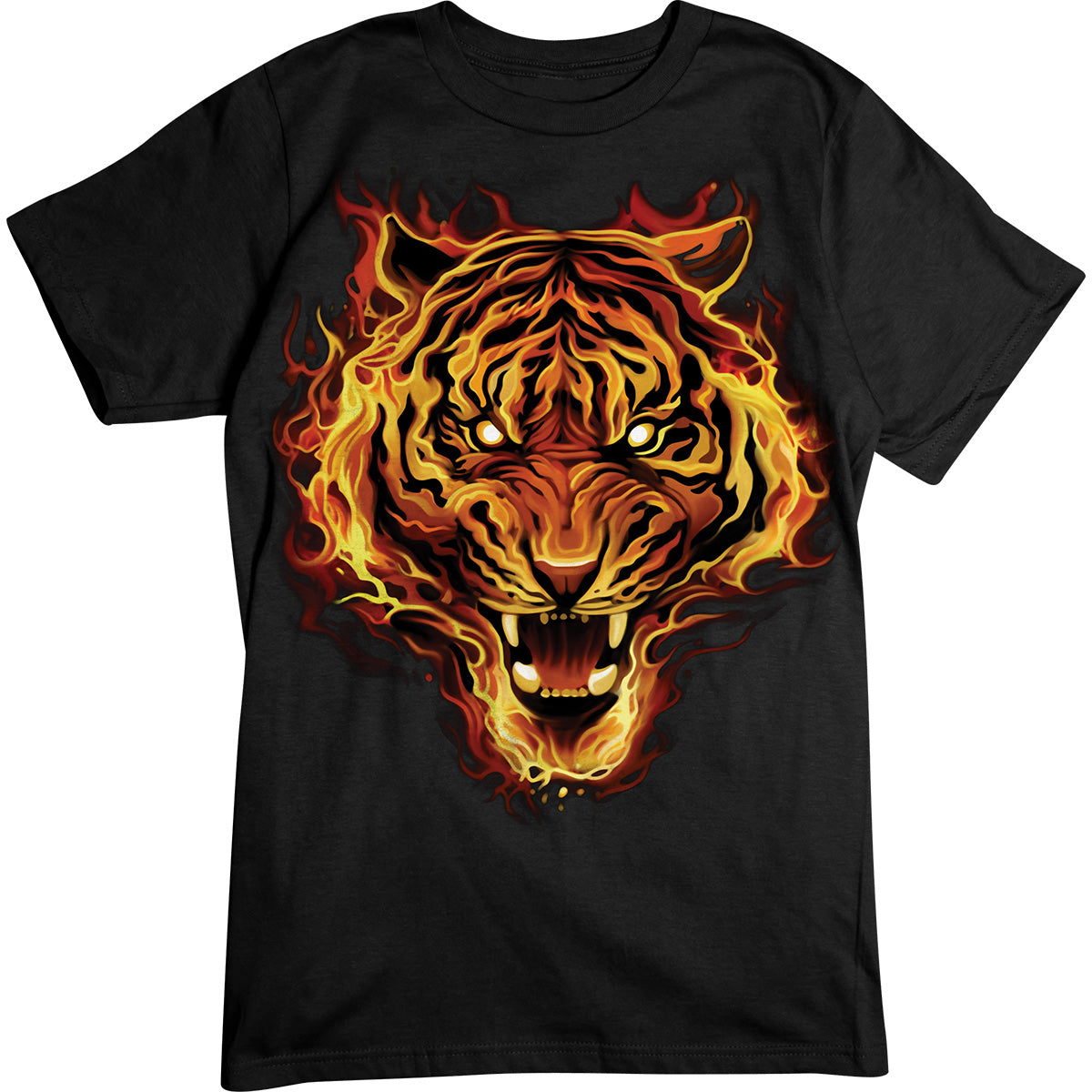 Flaming Tiger, T-Shirt