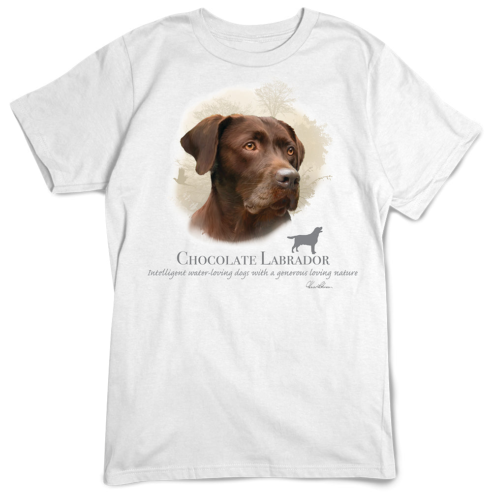 Chocolate Labrador Retriever Dog Breed Portrait T-Shirt