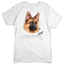 Load image into Gallery viewer, German Shepherd Dog Breed Portrait T-Shirt
