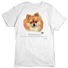 Load image into Gallery viewer, Pomeranian Dog Breed Portrait T-Shirt
