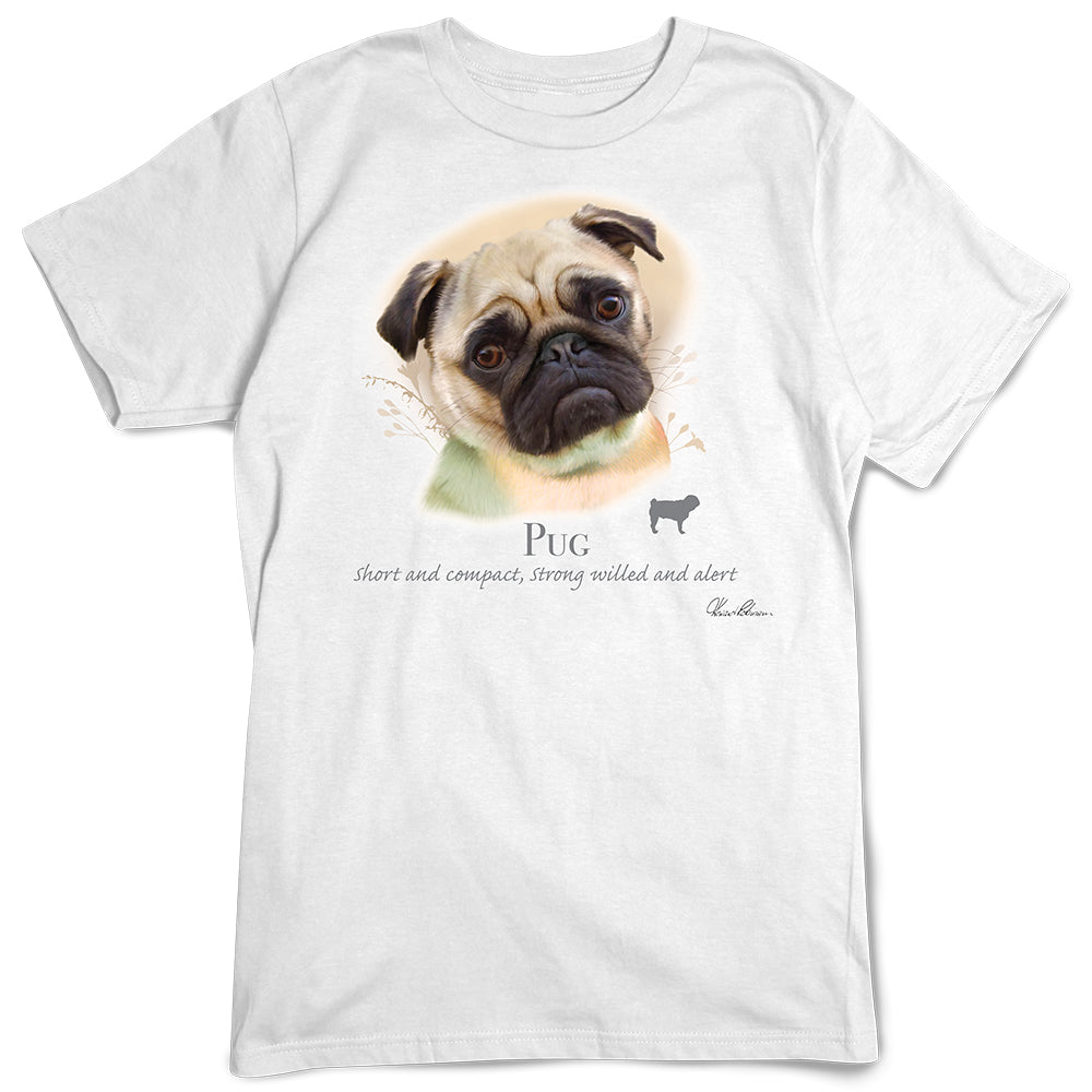 Pug Dog Breed Portrait T-Shirt