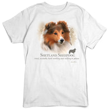 Load image into Gallery viewer, Shetland Sheepdog Dog Breed Portrait T-Shirt
