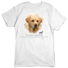 Load image into Gallery viewer, Yellow Lab Labrador Retriever Dog Breed Portrait T-Shirt
