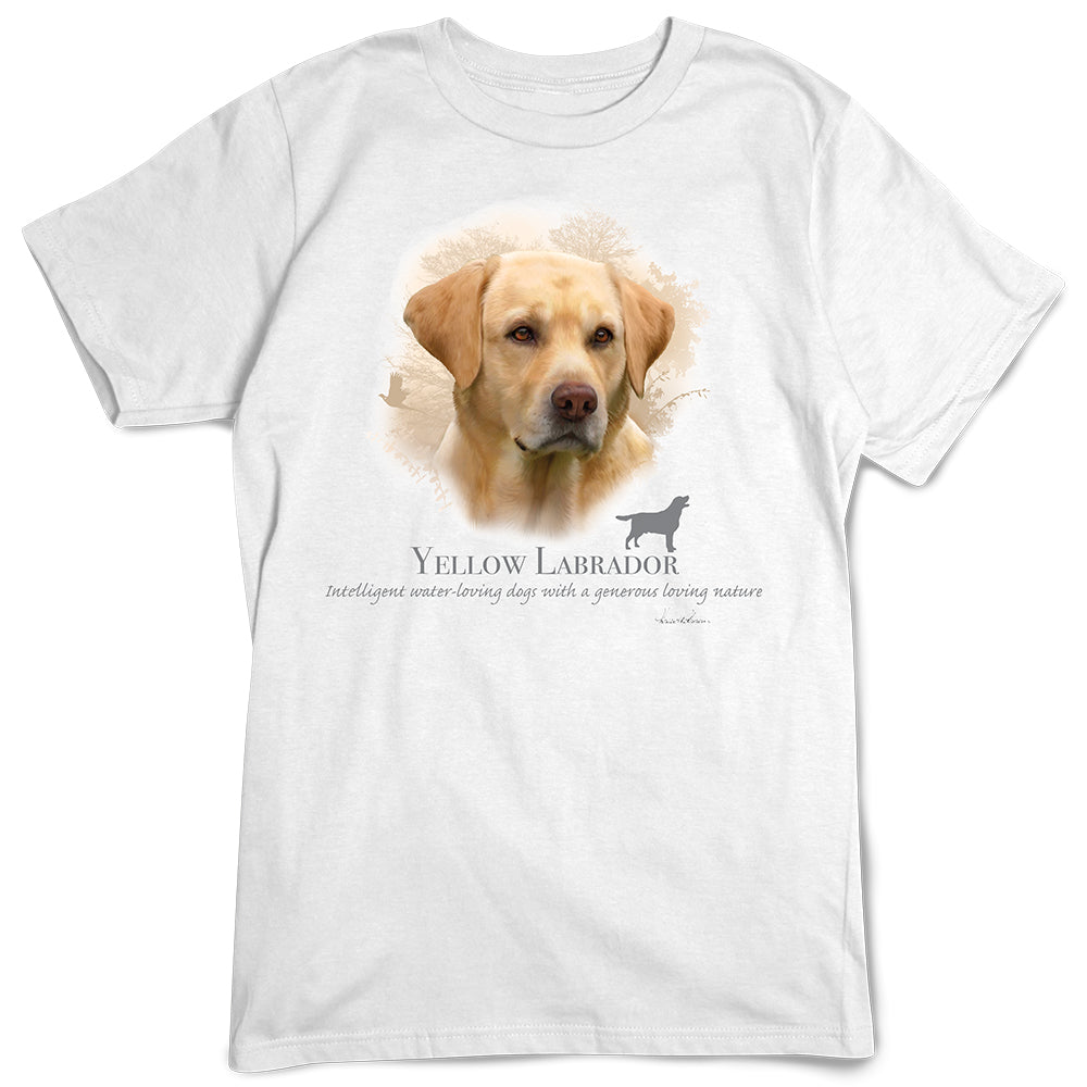 Yellow Lab Labrador Retriever Dog Breed Portrait T-Shirt