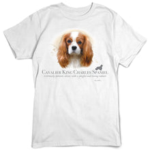 Load image into Gallery viewer, Cavalier King Charles Spaniel Dog Breed Portrait T-Shirt
