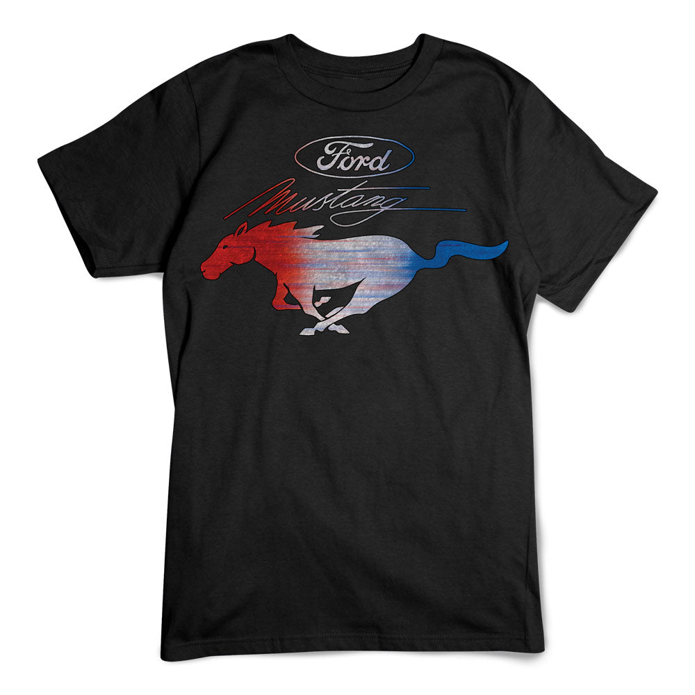 Red, White and Blue Mustang T-Shirt