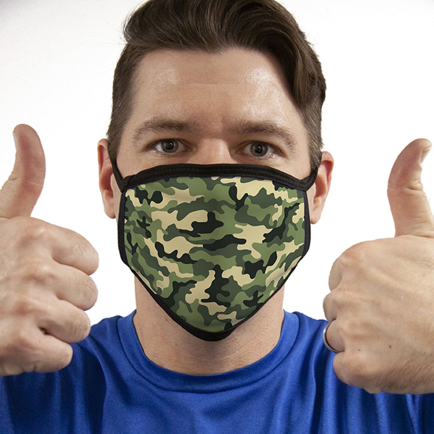 Camo FACE MASK Green Camouflage Face Covering