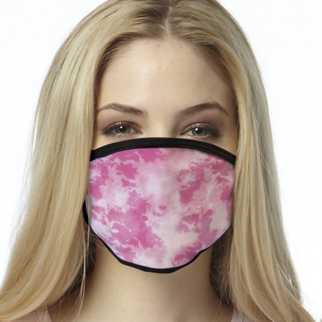 Designer FACE MASK Pink Dye Cover Your Face Masks