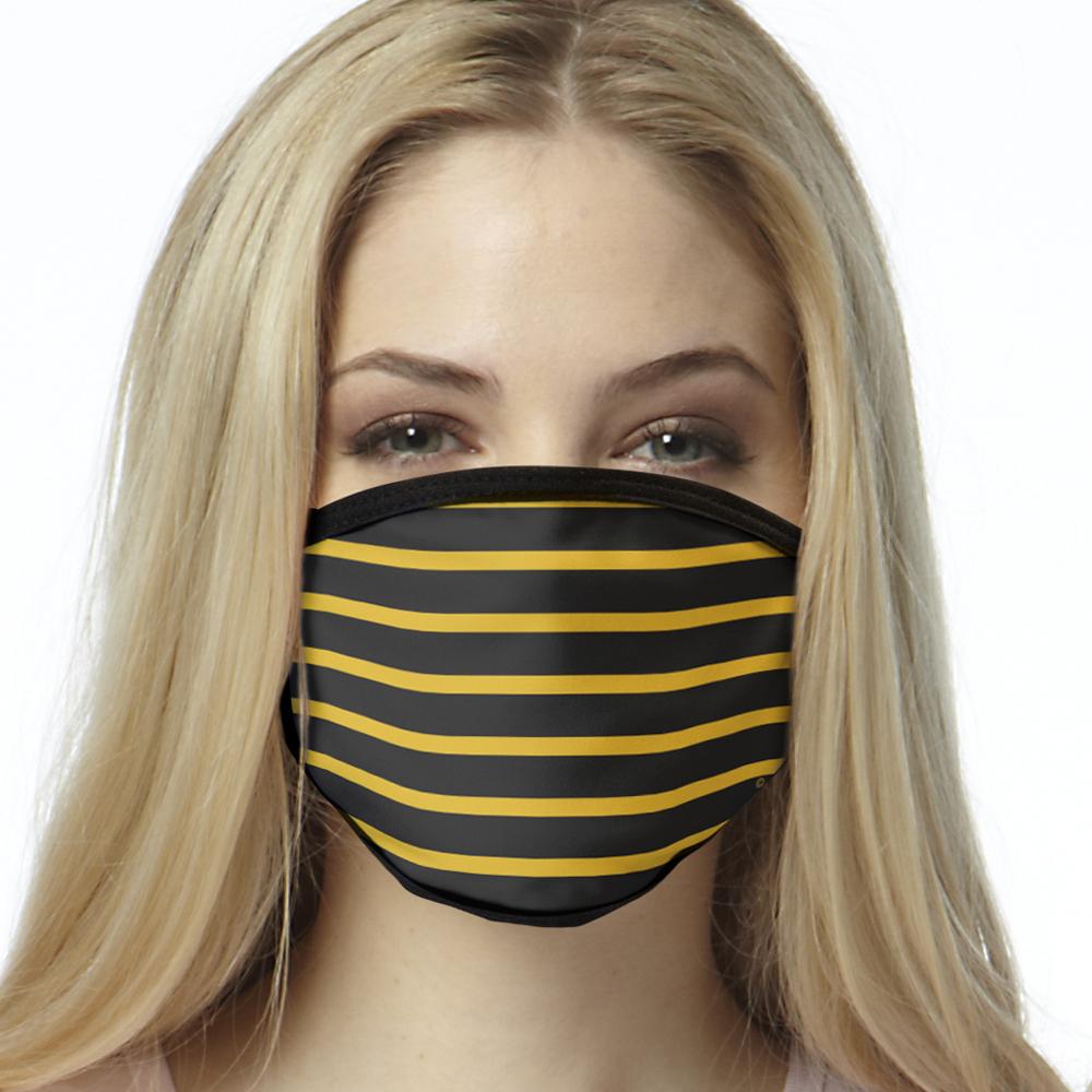 Black & Yellow Stripe FACE MASK Cover Your Face Masks