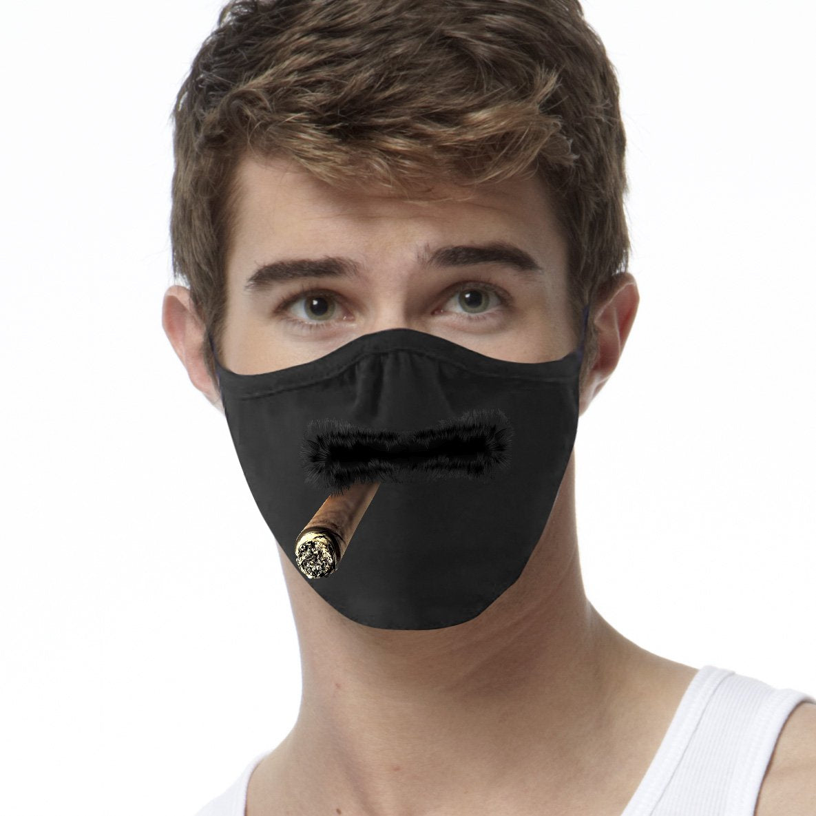 Mustache Cigar FACE MASK Cover Your Face Masks