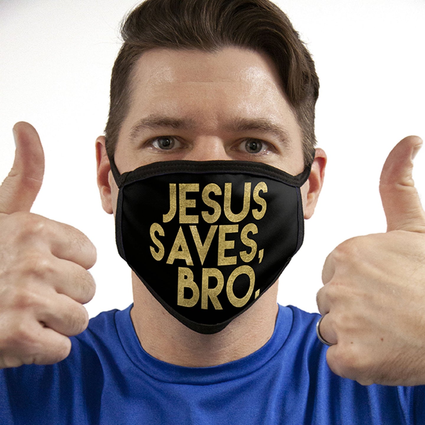Jesus Saves, Bro FACE MASK Cover Your Face Masks
