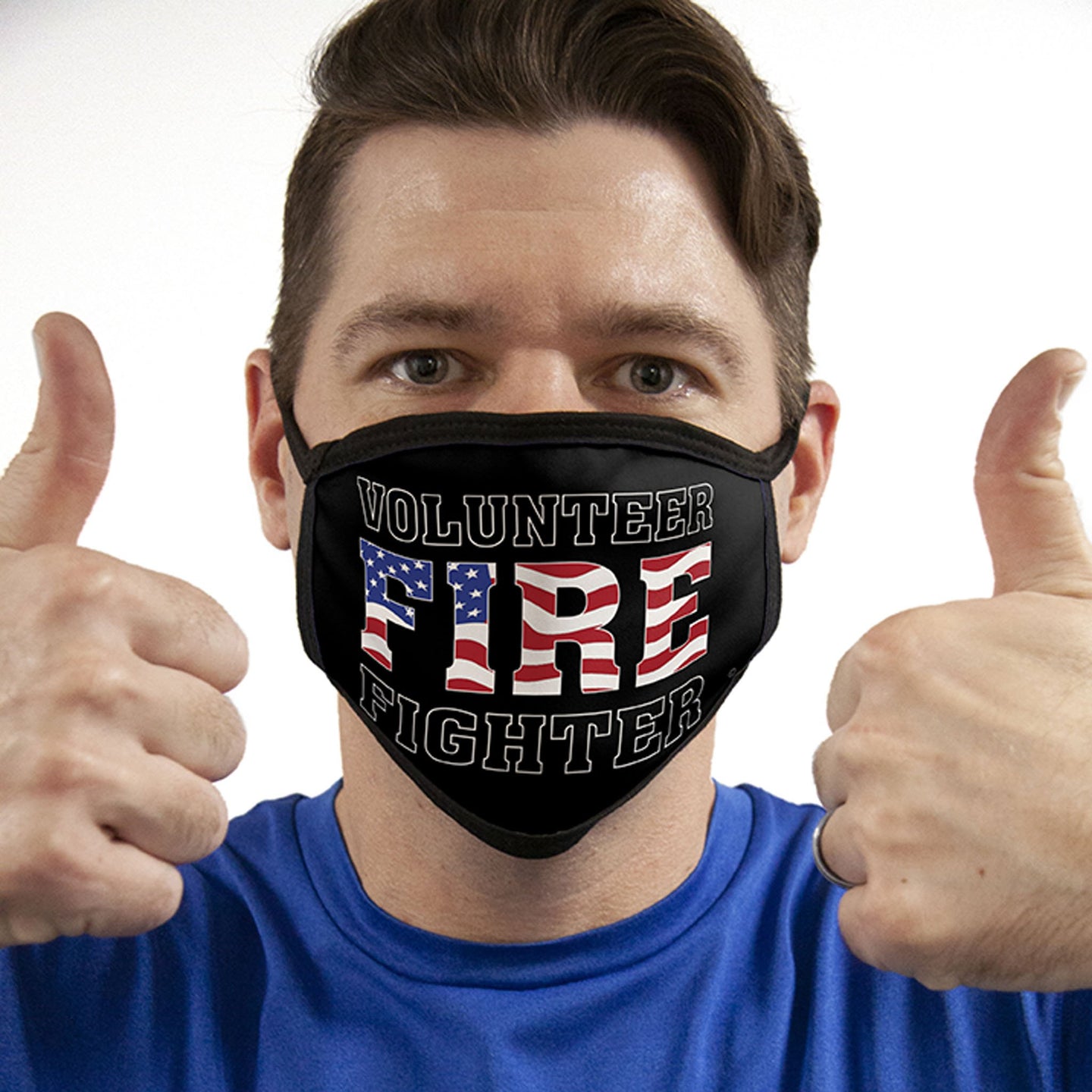 Volunteer Firefighter FACE MASK Cover Your Face Masks