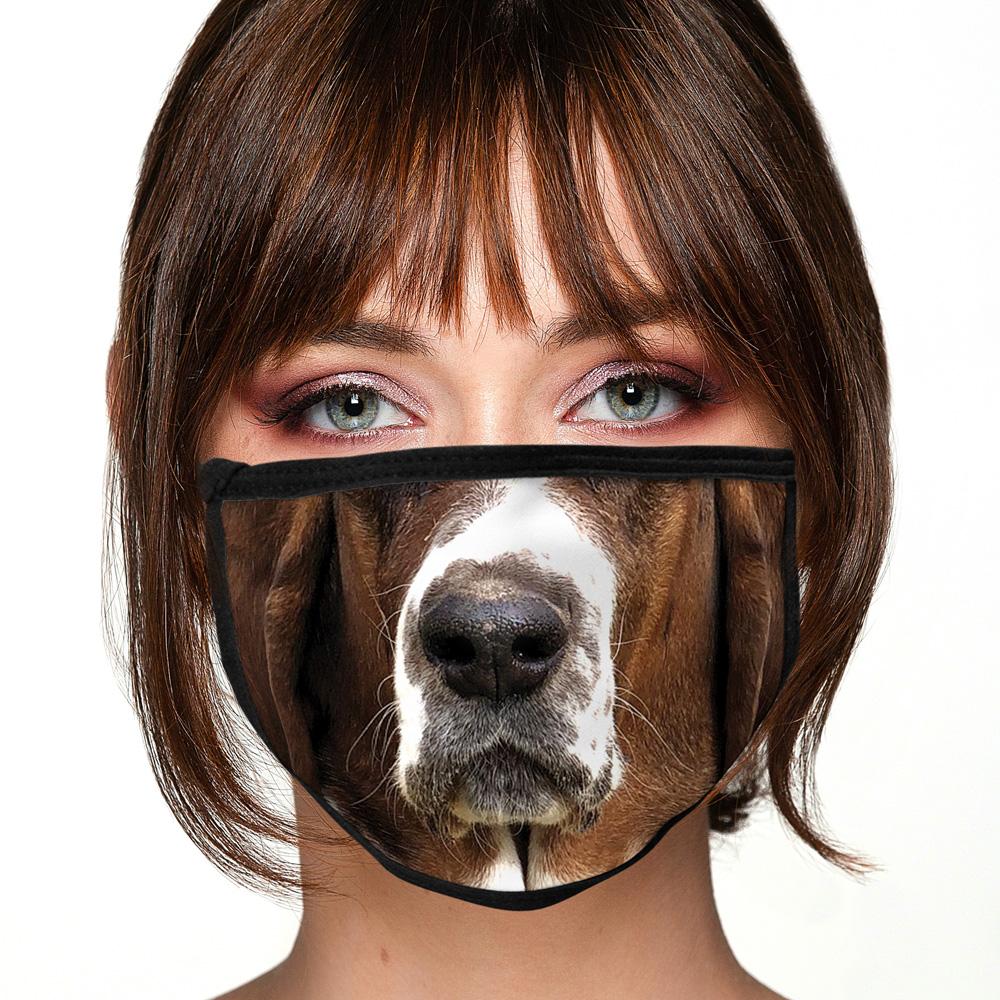 Basset Hound FACE MASK Cover Your Face Dog Breed Masks