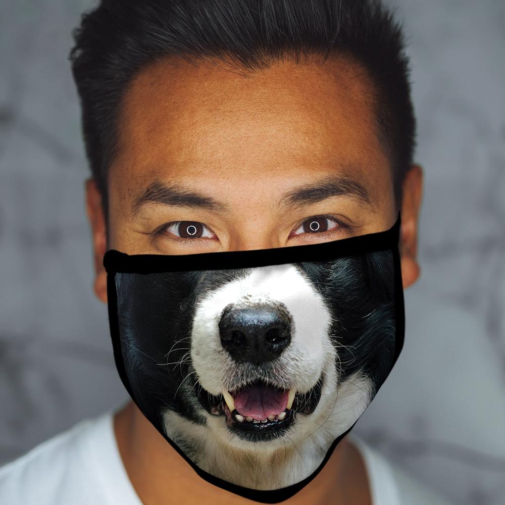 Border Collie FACE MASK Cover Your Face Dog Breed Masks