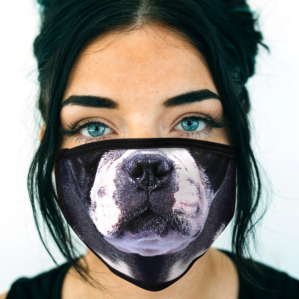 Boston Terrier FACE MASK Cover Your Face Dog Breed Masks