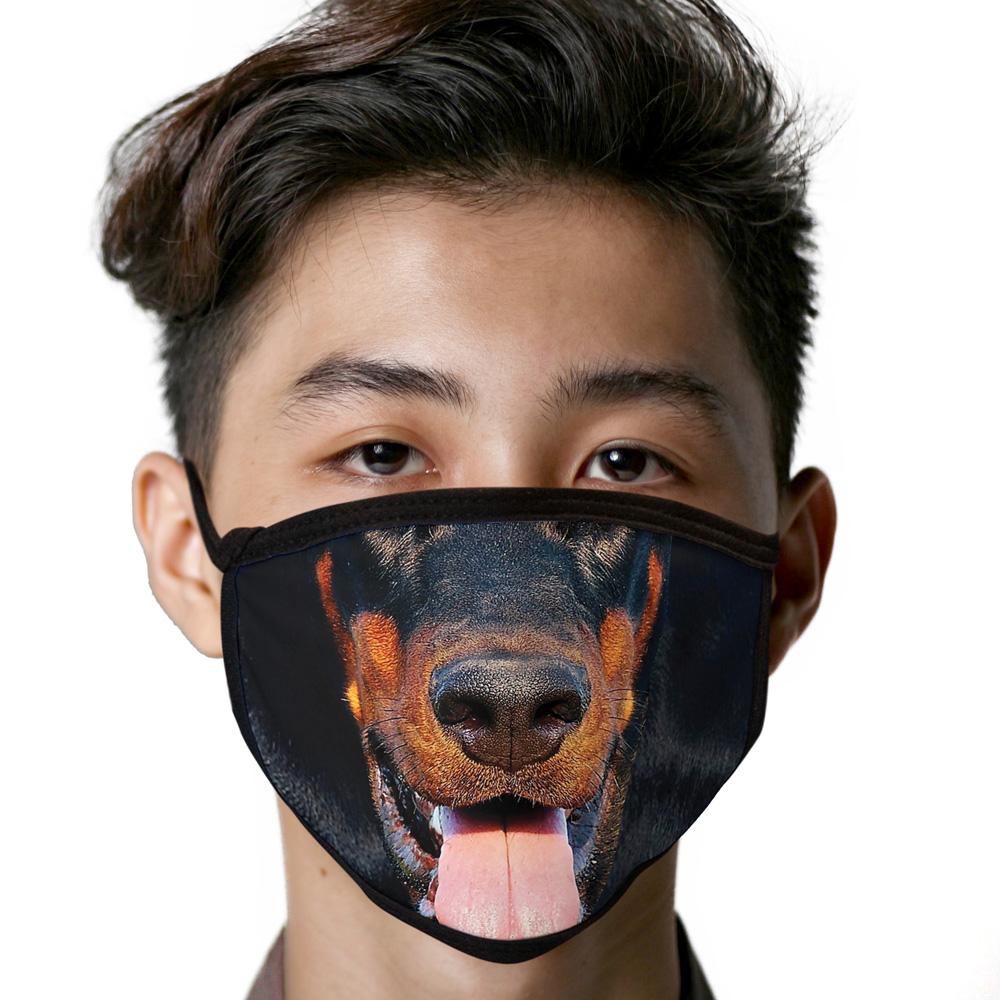 Doberman Pinscher FACE MASK Cover Your Face Dog Breed Masks