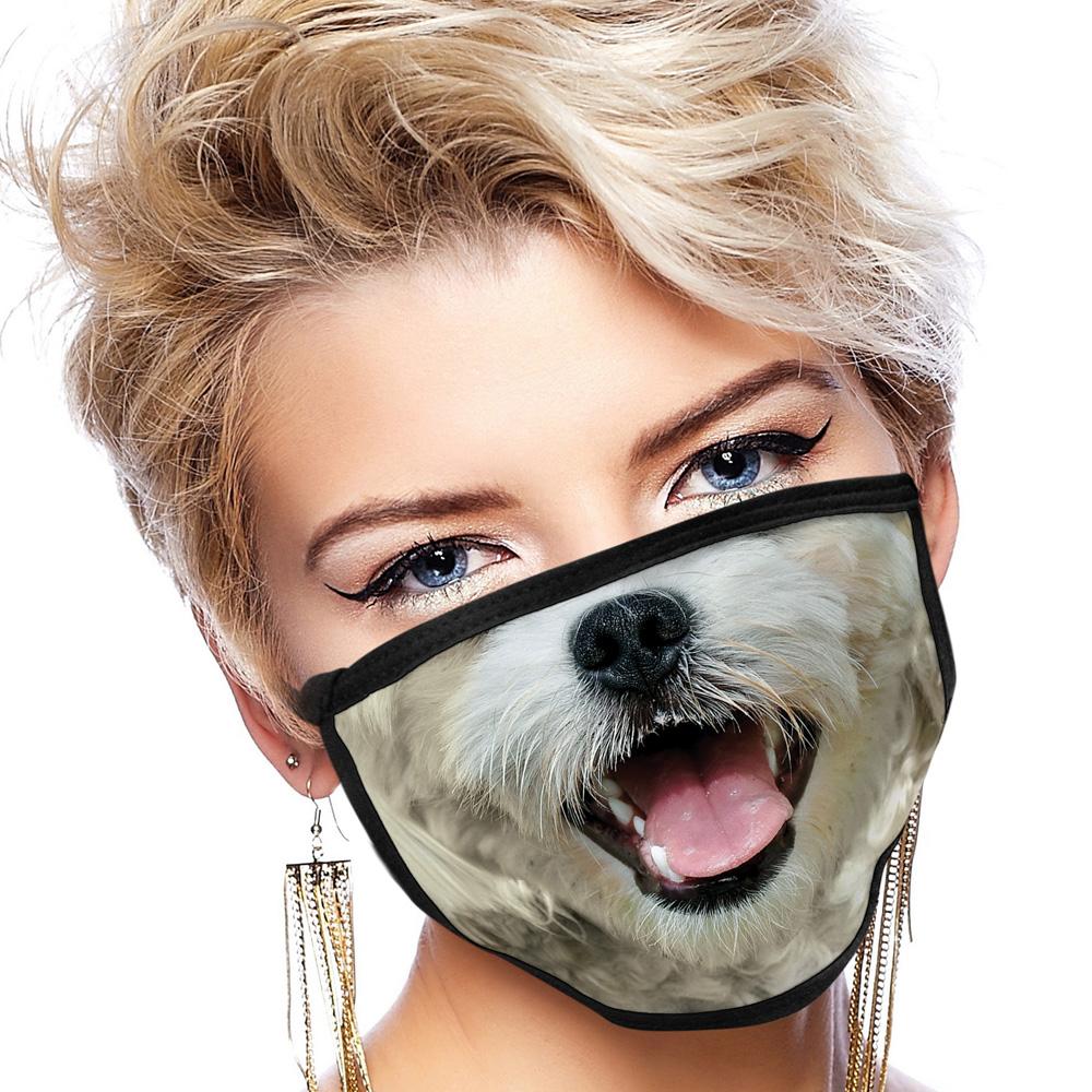 Maltese FACE MASK Cover Your Face Dog Breed Masks