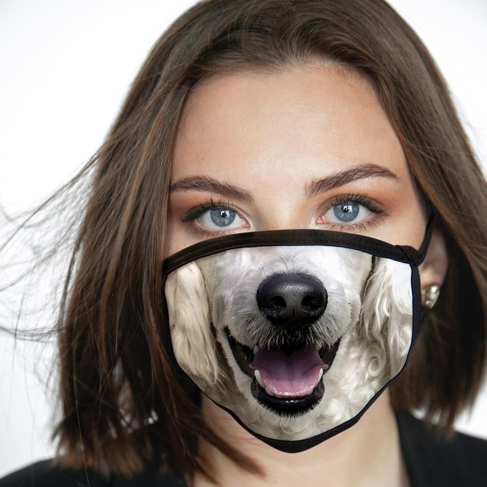 Poodle FACE MASK Cover Your Face Dog Breed Masks
