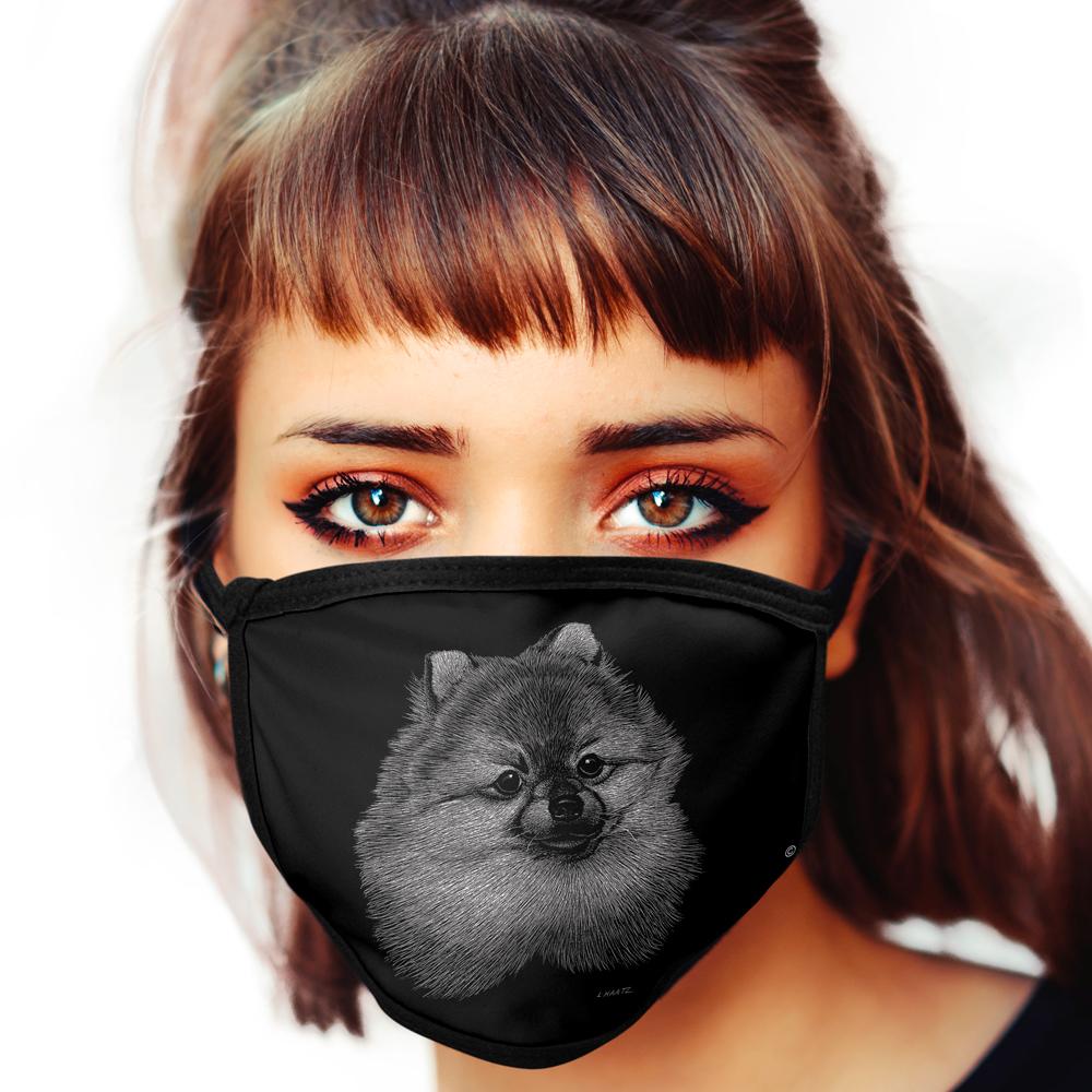 Pomeranian FACE MASK Cover Your Face Dog Breed Masks