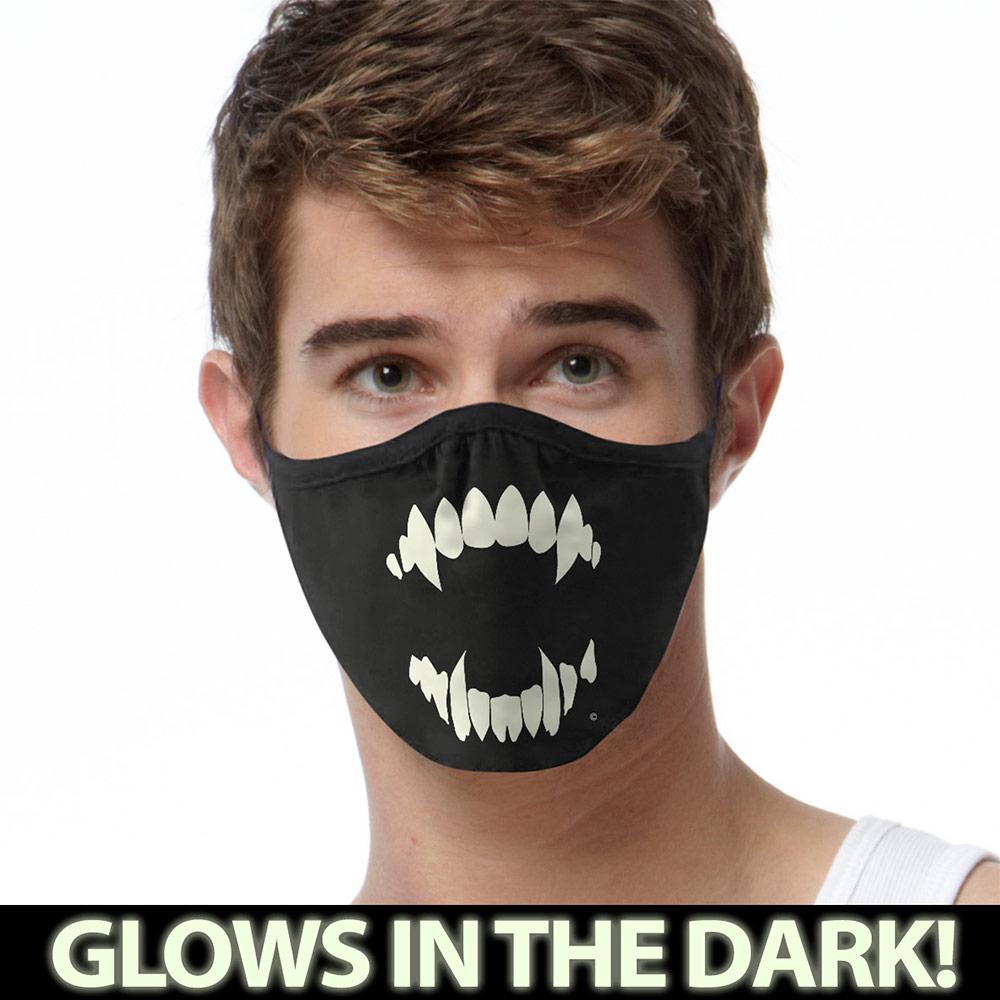 Vampire GLOW FACE MASK Face Covering