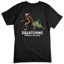 Load image into Gallery viewer, Sasquatch T-shirt, Squatching Through The Snow
