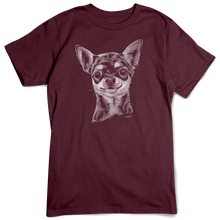Load image into Gallery viewer, Chihuahua T-shirt, Scratchboard Dog Breed
