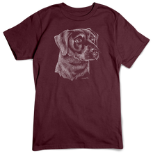 Load image into Gallery viewer, Labrador Retriever T-shirt, Scratchboard Dog Breed
