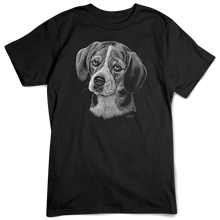 Load image into Gallery viewer, Beagle T-shirt, Scratchboard Dog Breed
