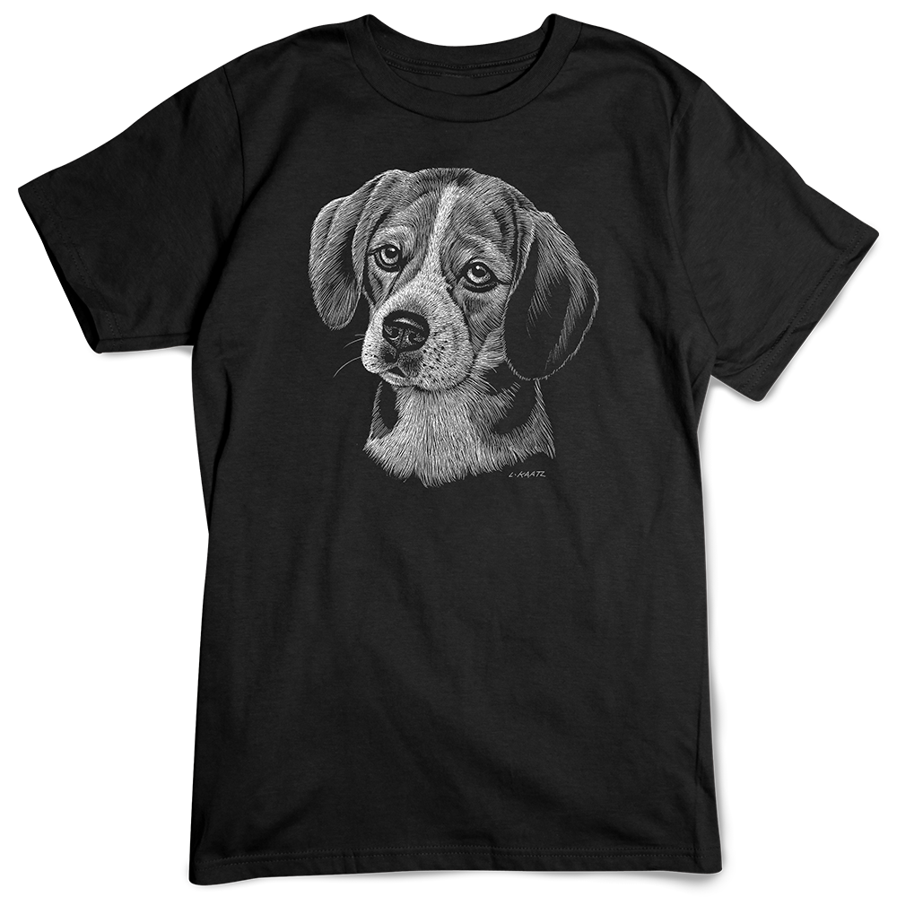 Beagle T-shirt, Scratchboard Dog Breed