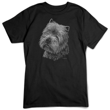 Load image into Gallery viewer, West Highland Terrier T-shirt, Scratchboard Dog Breed
