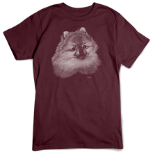 Load image into Gallery viewer, Pomeranian T-shirt, Scratchboard Dog Breed
