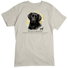 Load image into Gallery viewer, Black Lab Labrador Retriever Dog Breed Portrait T-Shirt
