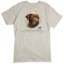 Load image into Gallery viewer, Chocolate Labrador Retriever Dog Breed Portrait T-Shirt

