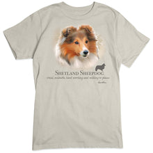 Load image into Gallery viewer, Shetland Sheepdog Dog Breed Portrait T-Shirt
