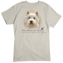 Load image into Gallery viewer, West Highland Terrier Dog Breed Portrait T-Shirt
