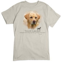 Load image into Gallery viewer, Yellow Lab Labrador Retriever Dog Breed Portrait T-Shirt
