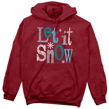 Load image into Gallery viewer, Christmas Hoodie, Let It Snow
