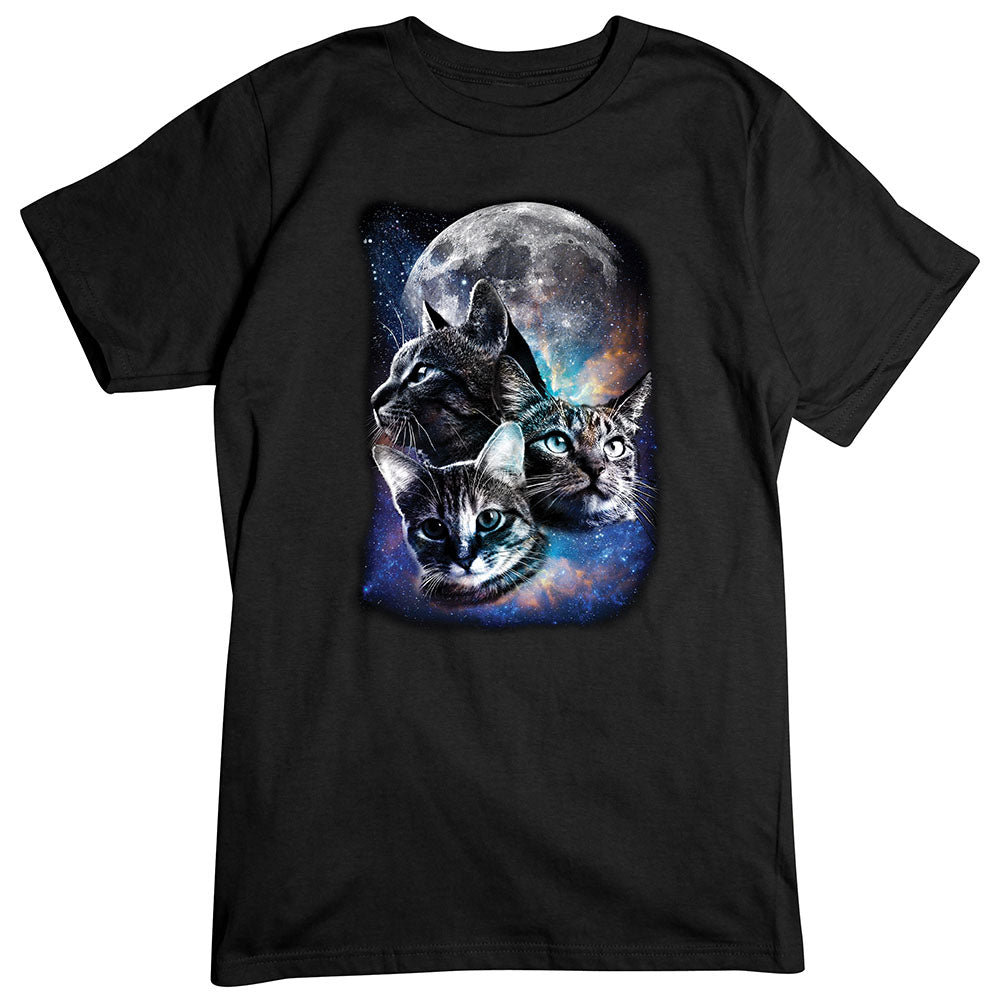 Space Cat Moon T-Shirt
