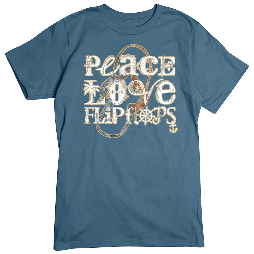 Peace Love Flip Flops T-Shirt