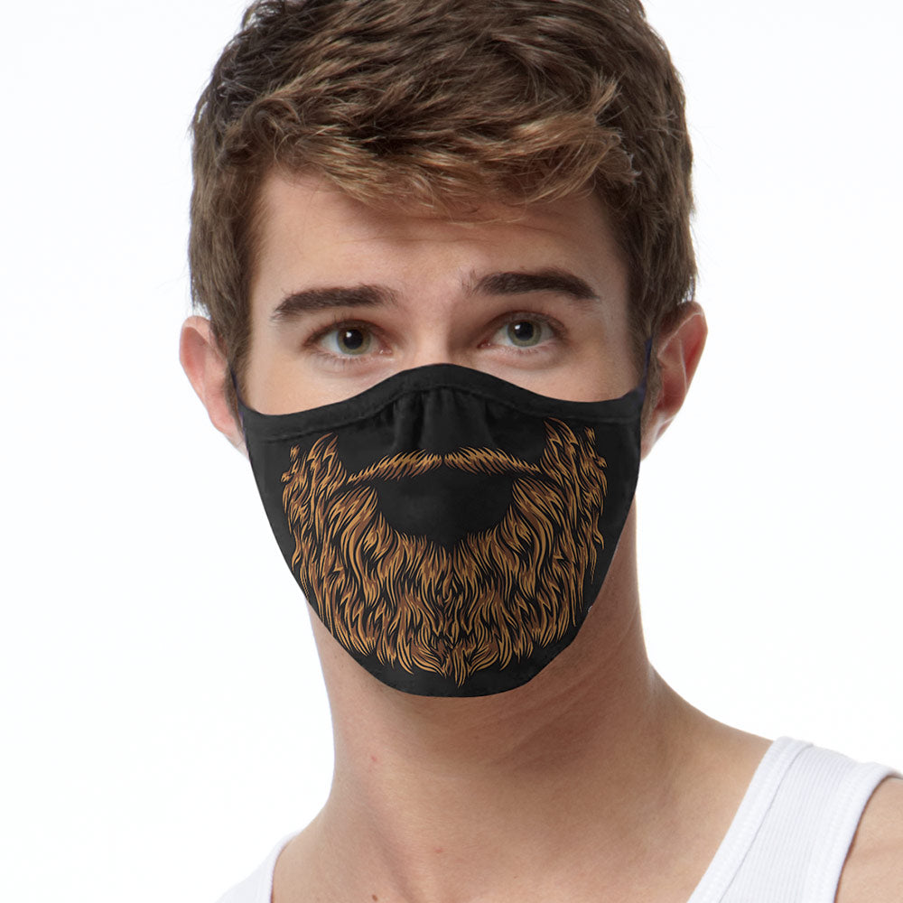 Brown Beard Face Mask