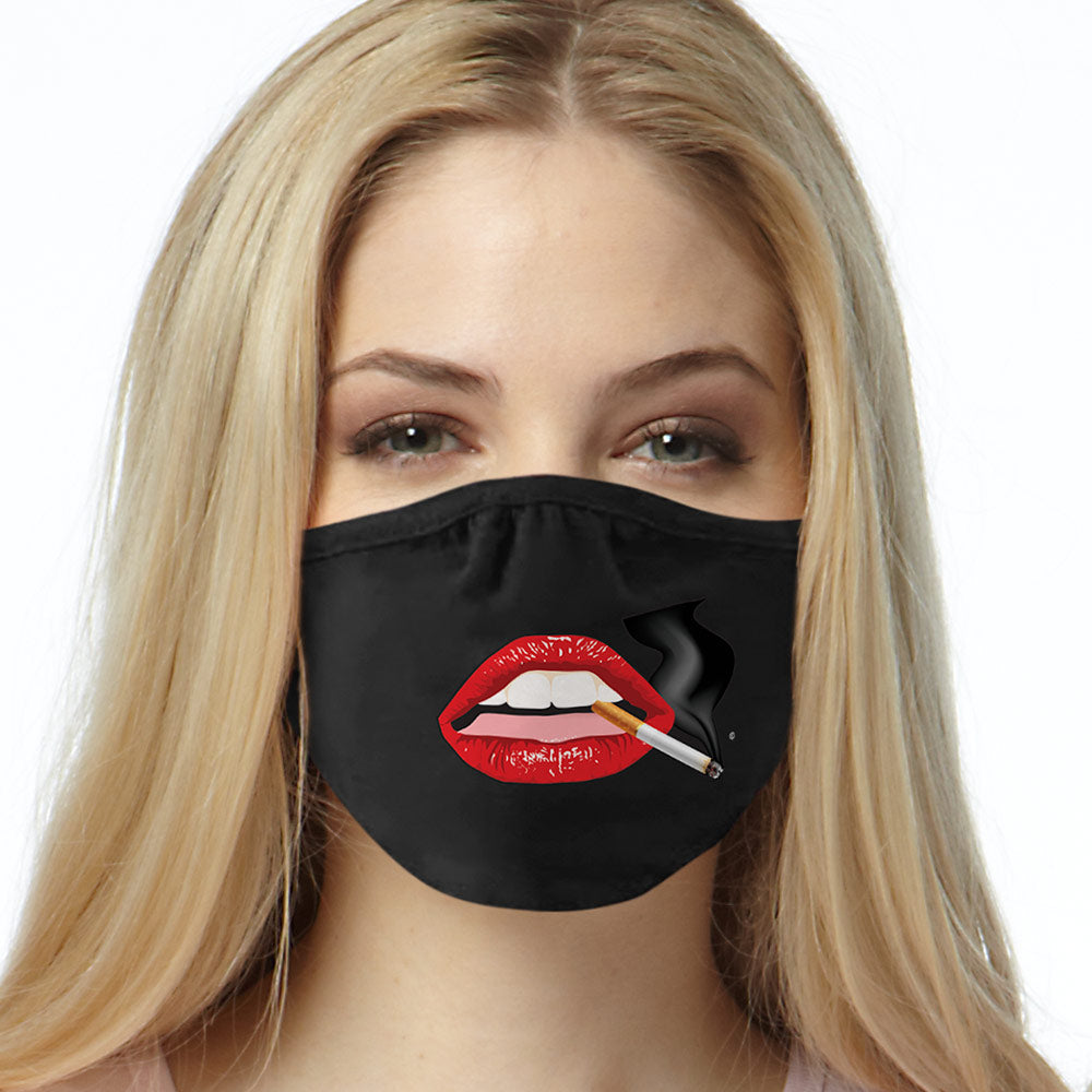 Smoking Lips Face Mask