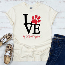 Load image into Gallery viewer, My Cat Stole My Heart T-Shirt
