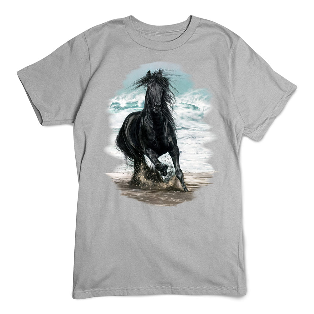 Horse T-Shirt, On The Beach