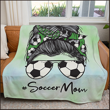 Load image into Gallery viewer, 50&quot; x 60&quot; Soccer Mom Plush Minky Blanket
