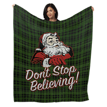 Load image into Gallery viewer, 50&quot; x 60&quot; Don’t Stop Believing Plush Minky Blanket
