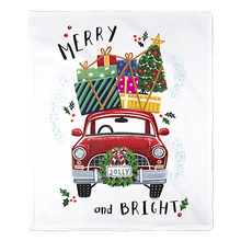 Load image into Gallery viewer, 50&quot; x 60&quot; Merry and Bright Plush Minky Blanket
