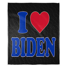 Load image into Gallery viewer, 50&quot; x 60&quot; I Heart Biden Plush Minky Blanket
