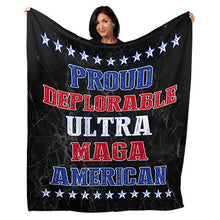 Load image into Gallery viewer, 50&quot; x 60&quot; Proud Deplorable Plush Minky Blanket
