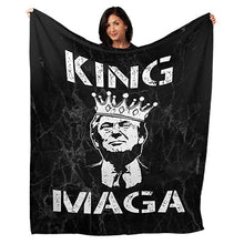 Load image into Gallery viewer, 50&quot; x 60&quot; King MAGA Plush Minky Blanket
